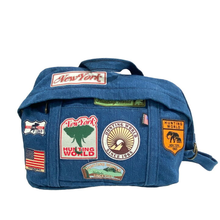 楽天市場】【中古】HUNTING WORLD デニム／ワッペン ショルダーバック 