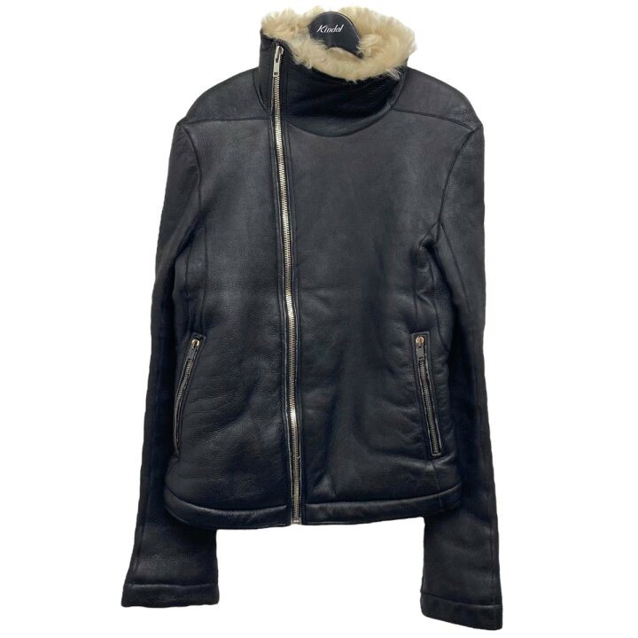 楽天市場】【中古】Rick Owensムートンジャケット ブラック サイズ：48  