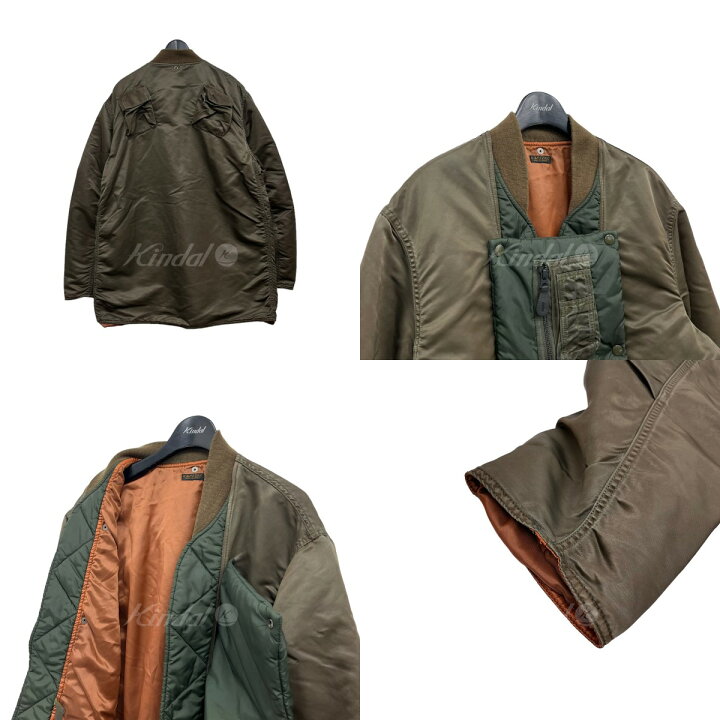 楽天市場】【中古】KAPITAL MA-1ナイロンジャケット カーキ サイズ：3 