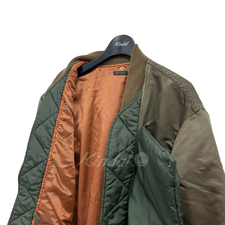 楽天市場】【中古】KAPITAL MA-1ナイロンジャケット カーキ サイズ：3 
