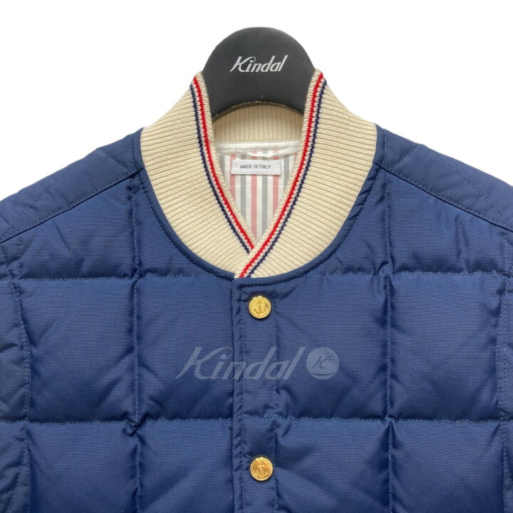 楽天市場】【中古】THOM BROWNE キルトナイロンダウンベスト ネイビー 