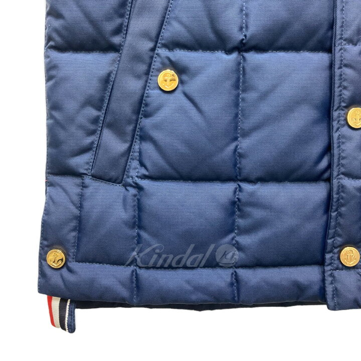 楽天市場】【中古】THOM BROWNE キルトナイロンダウンベスト ネイビー 