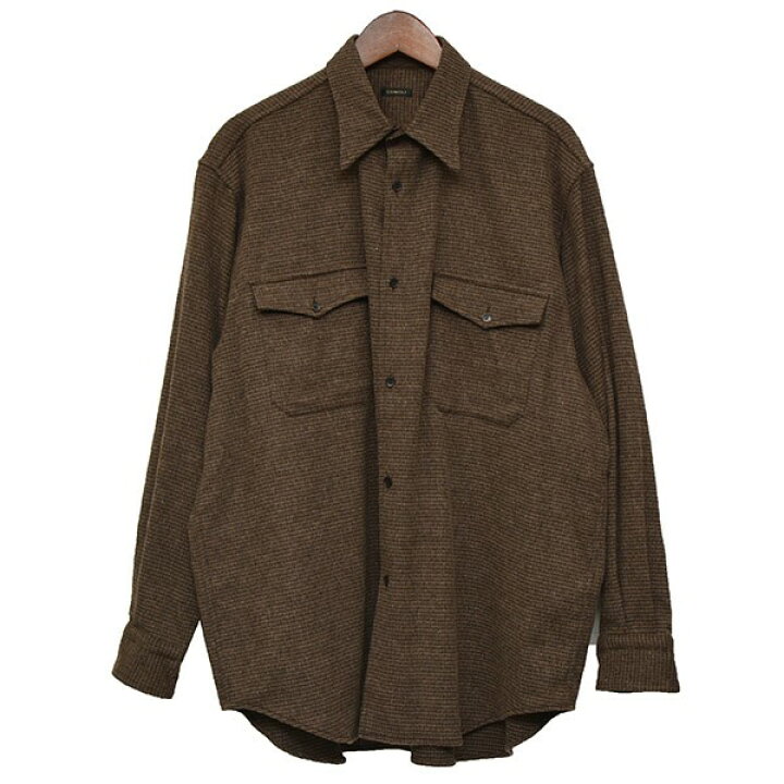 楽天市場】【中古】COMOLI 2022AW W／CAハウンドトゥースCPO カシミヤ 
