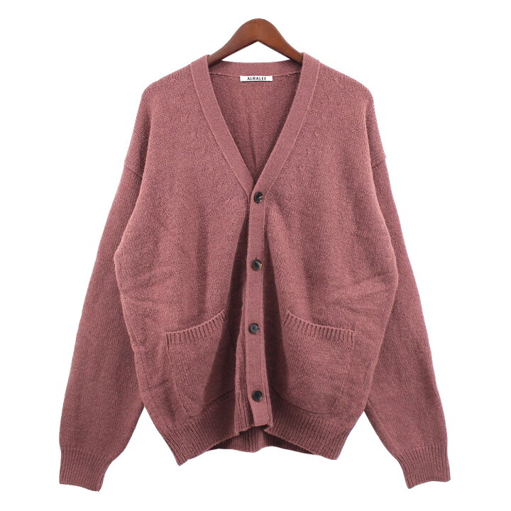 楽天市場】【中古】AURALEE19AW PURE SHETLAND WOOL KNIT CARDIGAN 