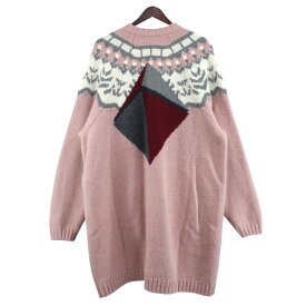 【中古】UNDERCOVER × EVANGELION21AW EVANGELION CARDIGAN Pink Base ニット カーディガン ピンク サイズ：2【価格見直し】