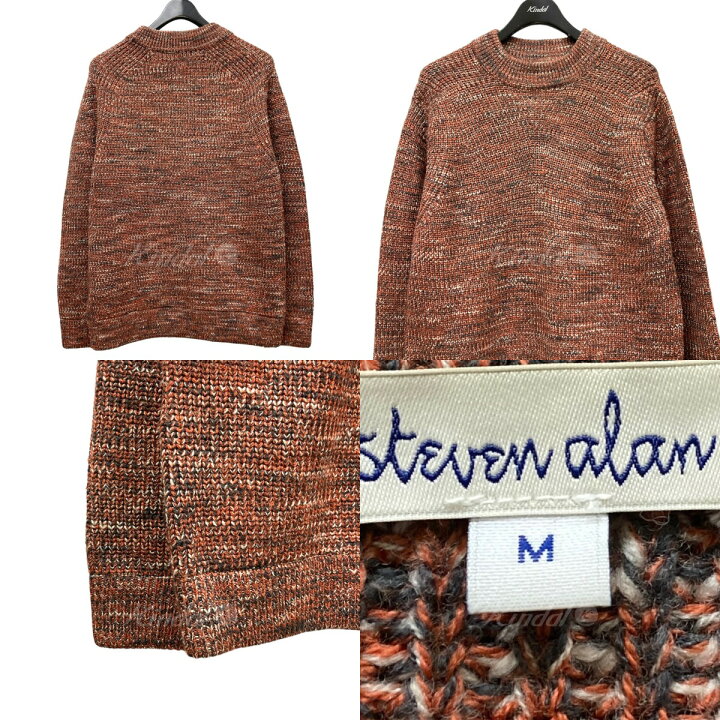 楽天市場】【中古】steven alan ニット オレンジ×ブラウン サイズ：M 