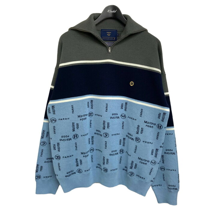楽天市場】【中古】MARTINE ROSE×FARAH「CUBIC KNIT 1／4 ZIP」 ハーフ 
