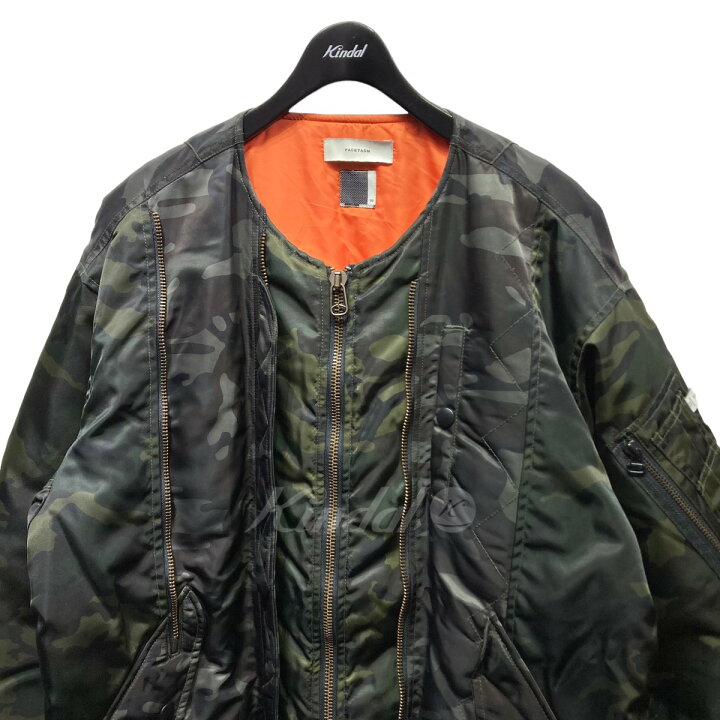 楽天市場】【中古】FACETASM ノーカラーMA-1ジャケット ZUK-6230-02 