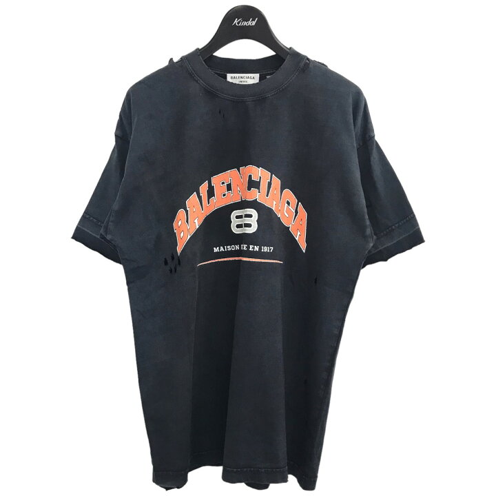 楽天市場】【中古】BALENCIAGAヴィンテージ加工Tシャツ ブラック 