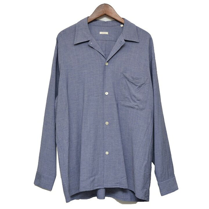 楽天市場】【中古】COMOLI ヴィスコースウールオープンカラーシャツ 
