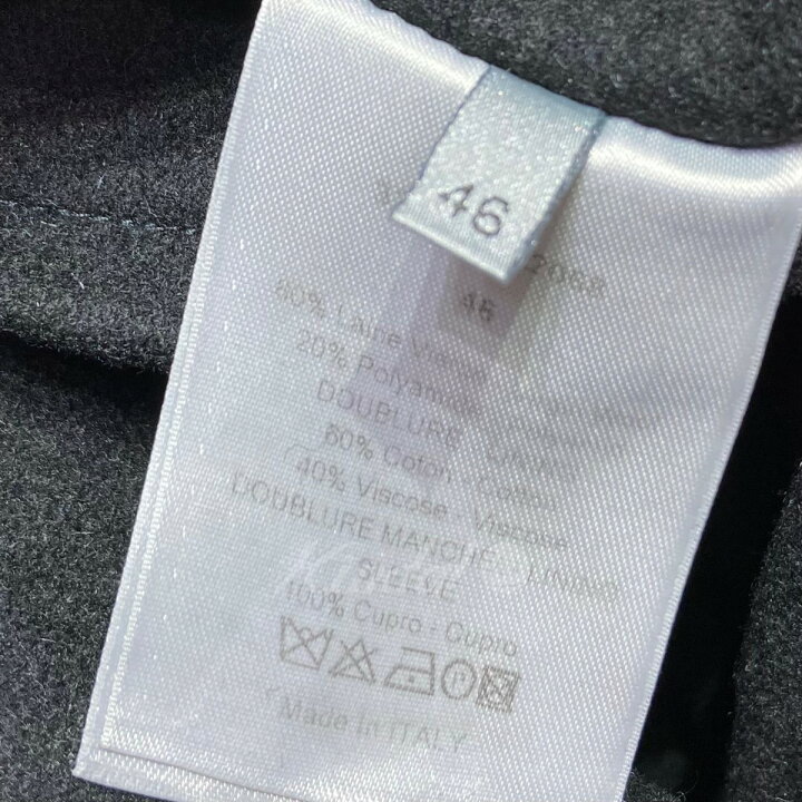 楽天市場】【中古】Dior Pコート 333C470A2068 ブラック サイズ：46 