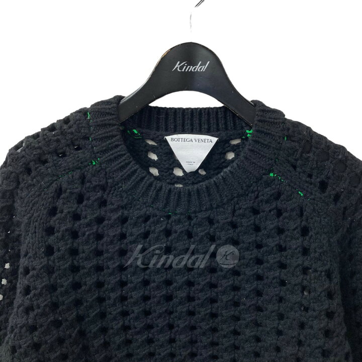 楽天市場】【中古】BOTTEGA VENETAオープンメッシュニット ブラック  
