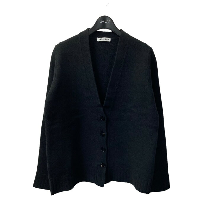楽天市場】【中古】JIL SANDER ウールVネックカーディガン ブラック 