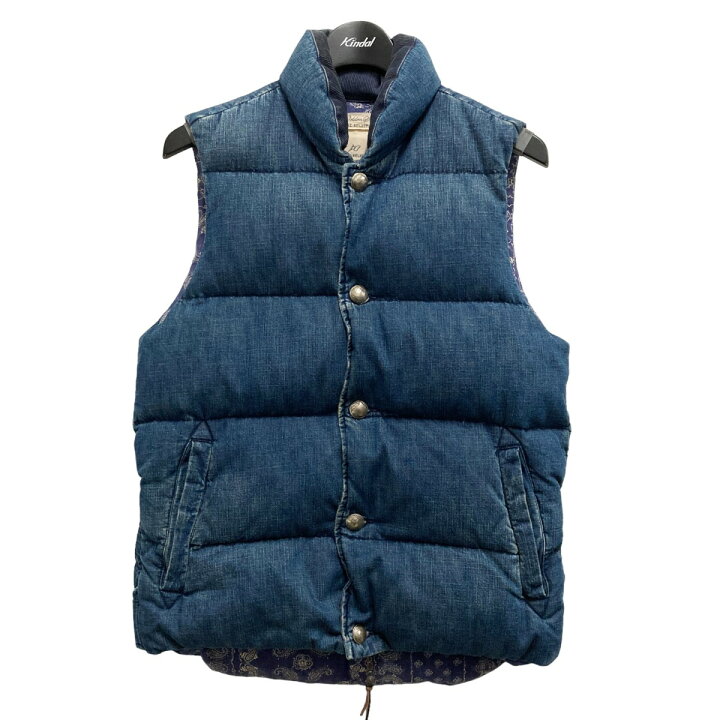楽天市場】【中古】REMI RELIEF ダウンベスト インディゴ サイズ：M 