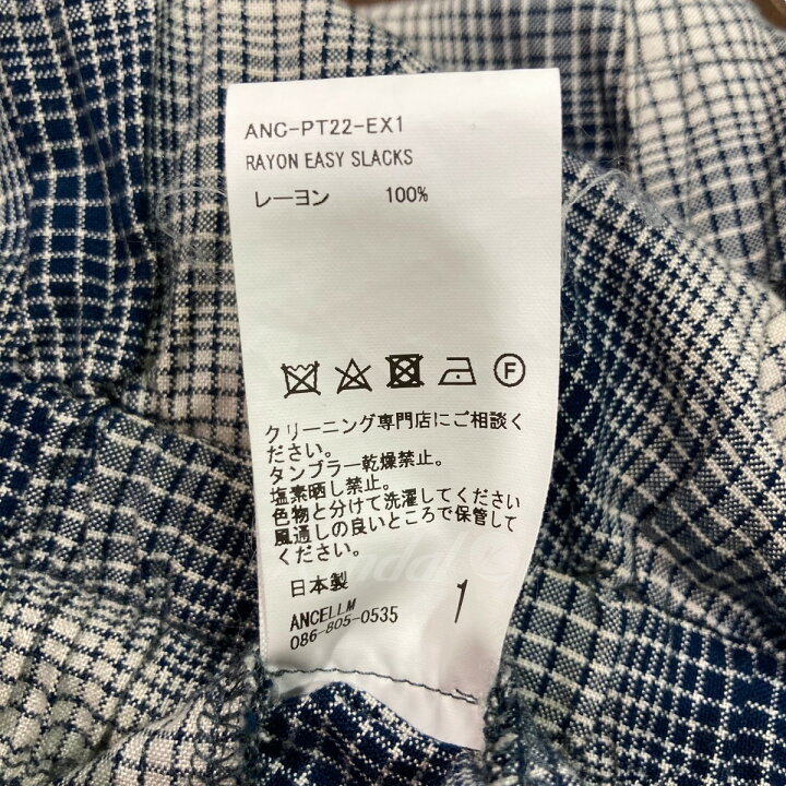 楽天市場】【中古】ANCELLMWISM別注 23SS｢ RAYON CHECK SHIRT｣レーヨン 