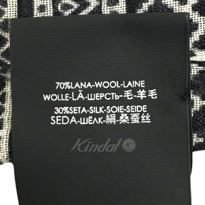 楽天市場】【中古】SAINT LAURENT PARISフリンジスカーフ ブラック  