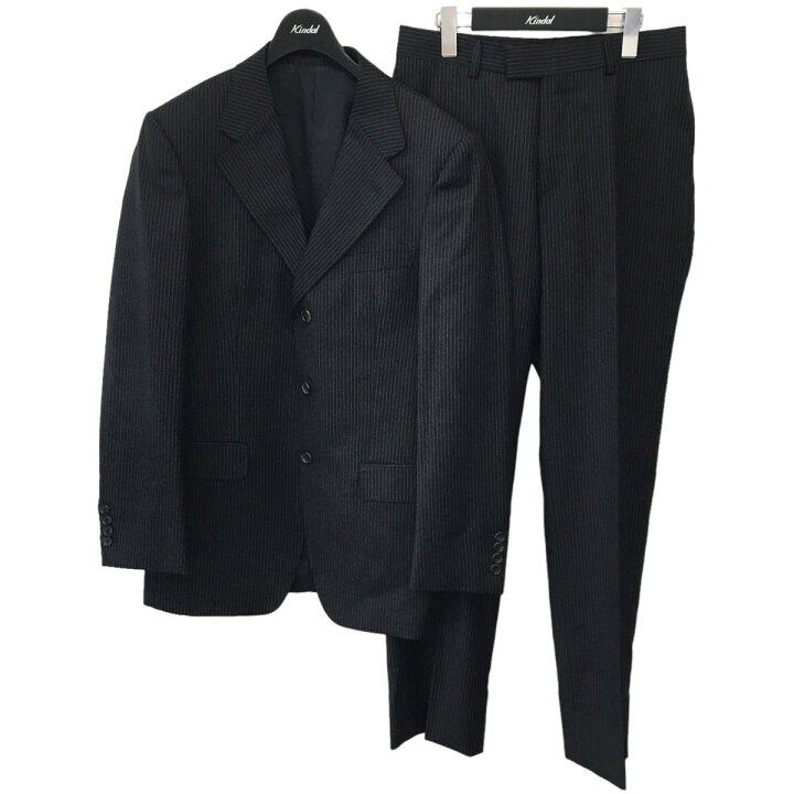 楽天市場】【中古】GUCCIストライプセットアップスーツ ネイビー 