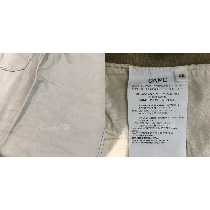 楽天市場】【中古】OAMCコットンパンツ ベージュ サイズ：30【価格 