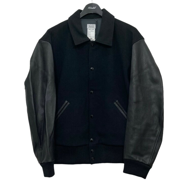 楽天市場】【中古】WASEWVERSITY JACKET スタジャン ブラック サイズ 