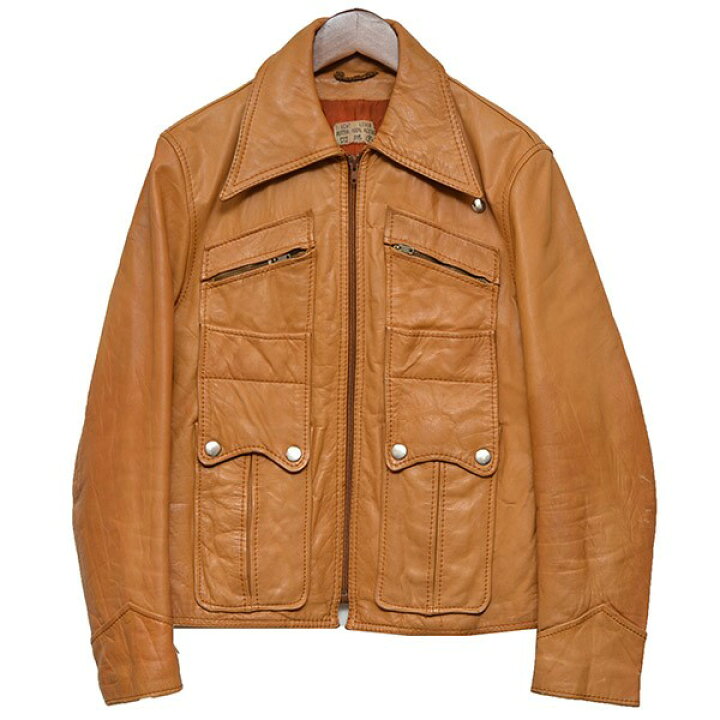 楽天市場】【中古】VINTAGE1970年代 レザージャケット ブルゾン 
