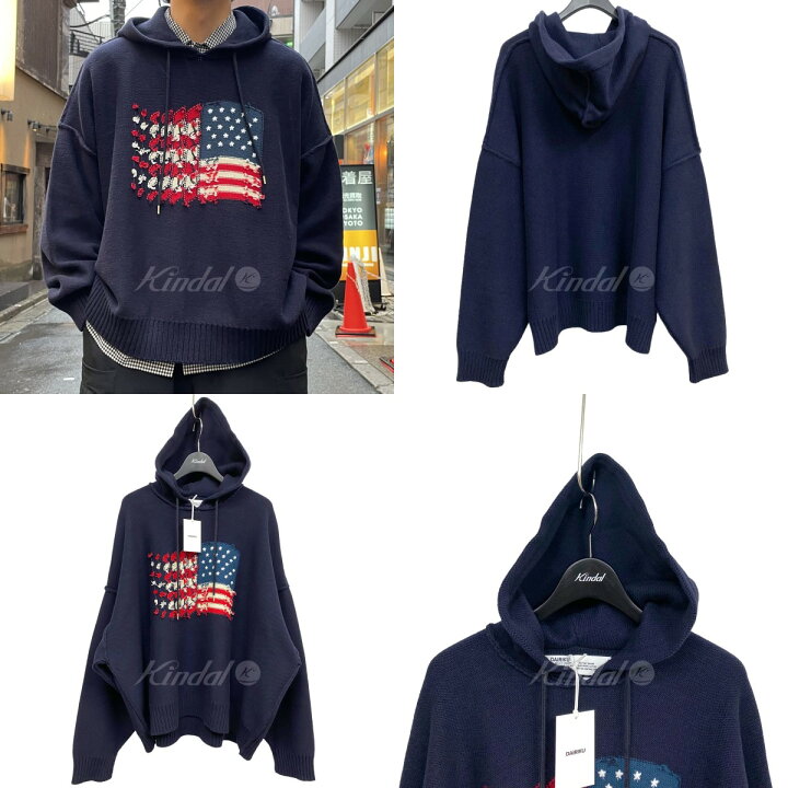 楽天市場】【中古】DAIRIKU×ZOZOVILLA 別注23AW America Knit Hoodie 
