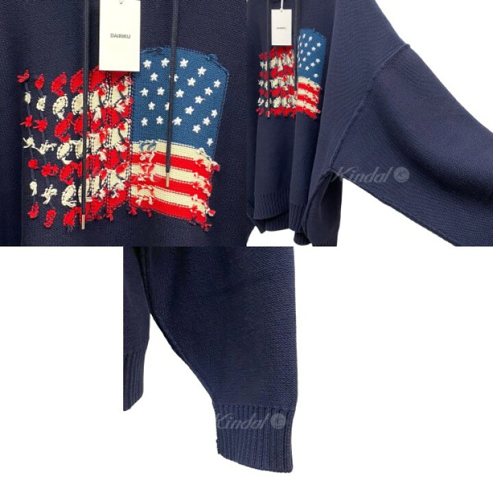 楽天市場】【中古】DAIRIKU×ZOZOVILLA 別注23AW America Knit Hoodie 