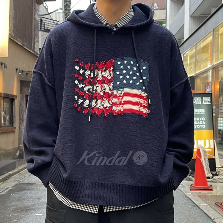 楽天市場】【中古】DAIRIKU×ZOZOVILLA 別注23AW America Knit Hoodie 