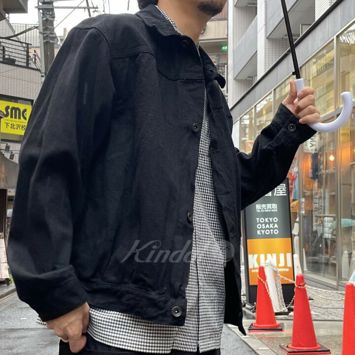 楽天市場】【中古】COMOLI 23AW ブラックデニムジャケット ウォッシュ  