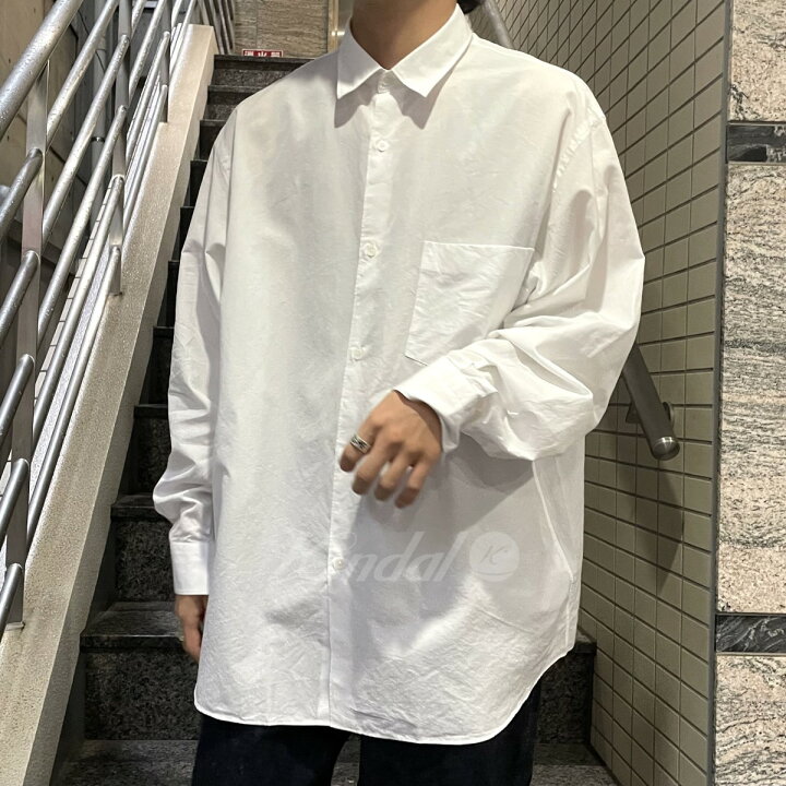 楽天市場】【中古】COMOLI 23AW コモリシャツ ホワイト サイズ：3 