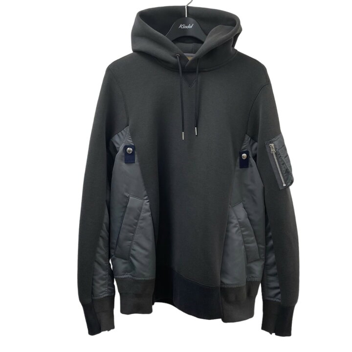 楽天市場】【中古】sacai 23AW Sponge Sweat x Nylon Twill Hoodie 