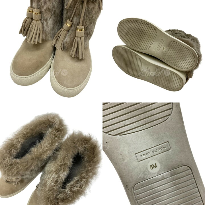 楽天市場】【中古】Tory Burch ラビットファーブーツ ANJELICA 