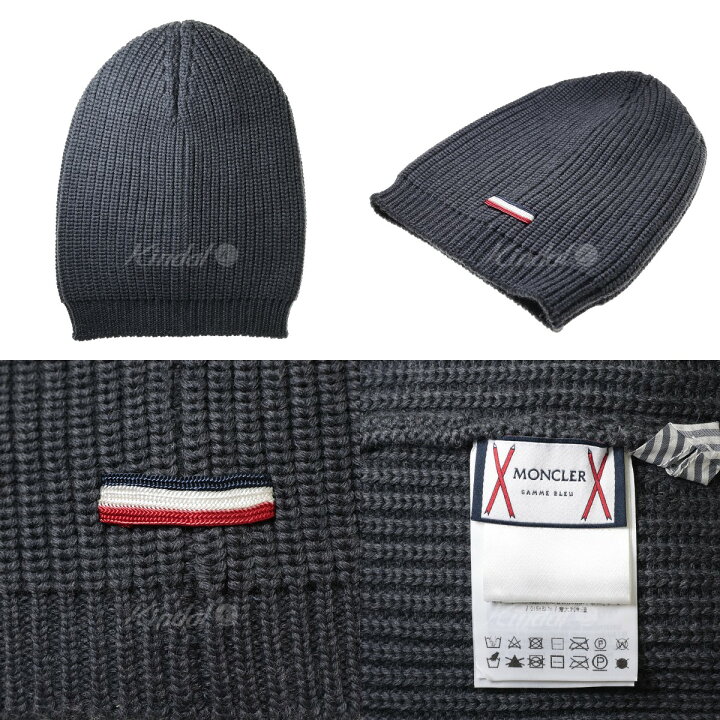 楽天市場】【中古】MONCLER GAMME BLEU ウールニットキャップ 142-391 