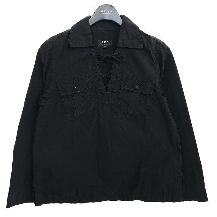 楽天市場】【中古】A．P．C．レースアッププルオーバーシャツ 4114423 