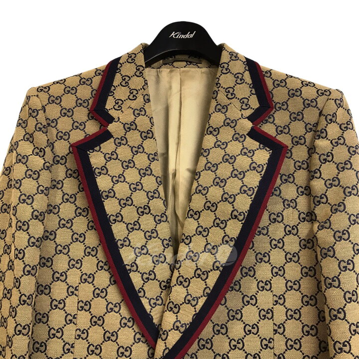 楽天市場】【中古】GUCCIGGキャンバスシングルブレストジャケット 