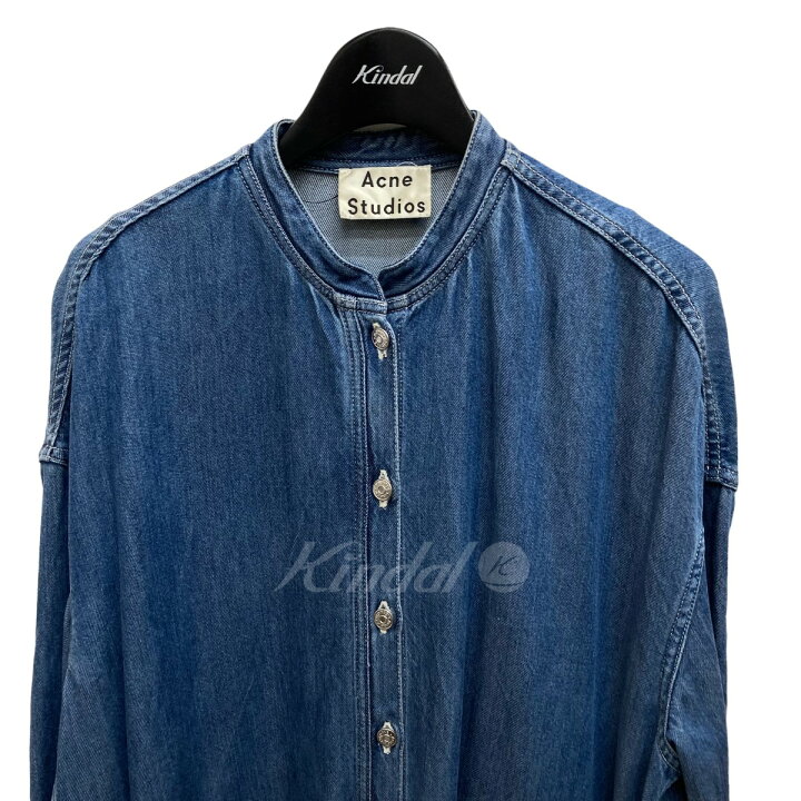 楽天市場】【中古】ACNE STUDIOS デニムノーカラーシャツワンピース 