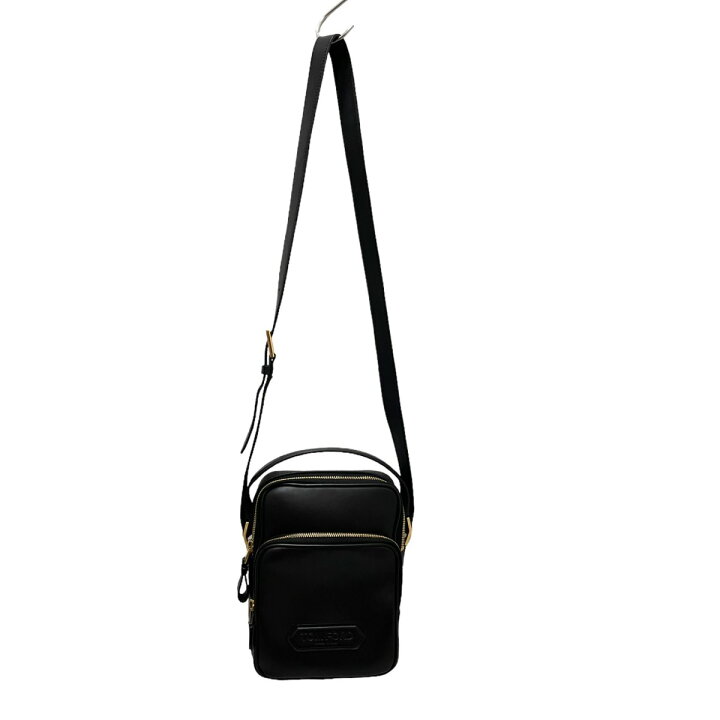 楽天市場】【中古】TOM FORD レザーミニメッセンジャーバッグ ブラック 