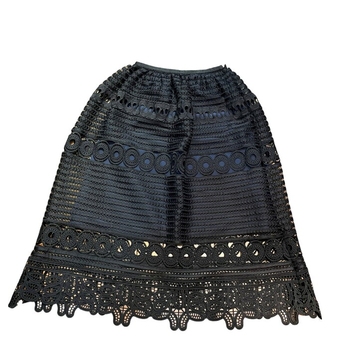楽天市場】【中古】Chesty チュール刺繍スカート ブラック サイズ：0  