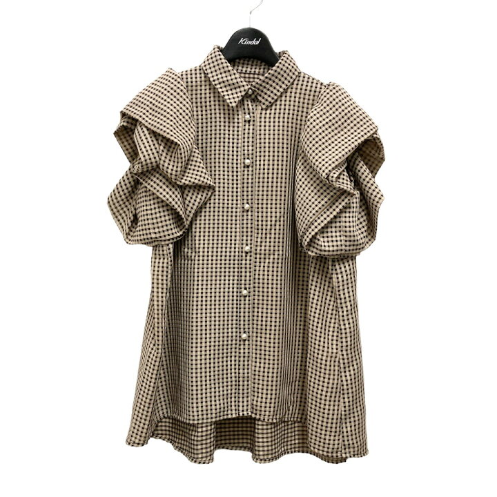 楽天市場】【中古】eimy istoire ラッフルパフシアーギンガムブラウス  