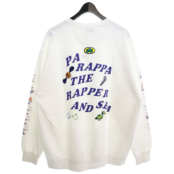 楽天市場】【中古】WIND AND SEA ×PaRappa the Rapper クルーネック 