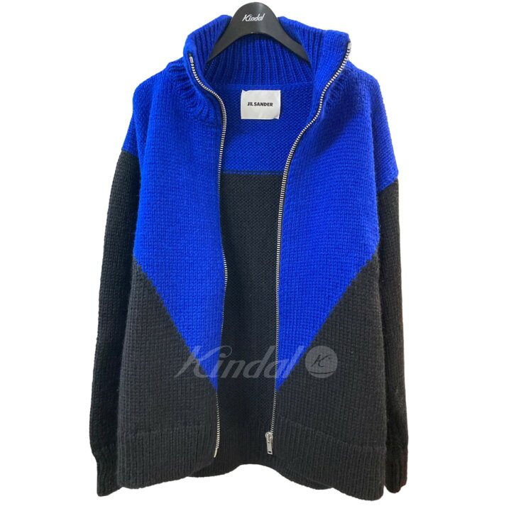 楽天市場】【中古】JIL SANDER 配色切替ドライバーズニットジャケット 