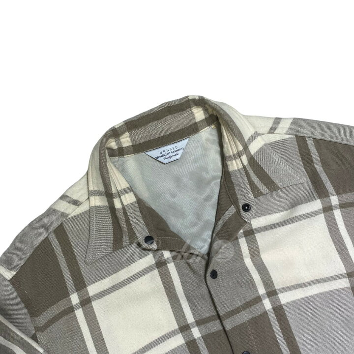 楽天市場】【中古】UNUSED OVER SIZE CHECK SHIRT オーバーサイズ 