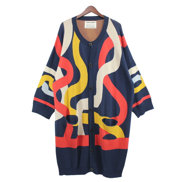 楽天市場】【中古】HENRIK VIBSKOVマルチカラー ロング カーディガン 