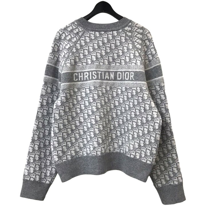 楽天市場】【中古】Christian Diorリバーシブルニットセーター グレー  