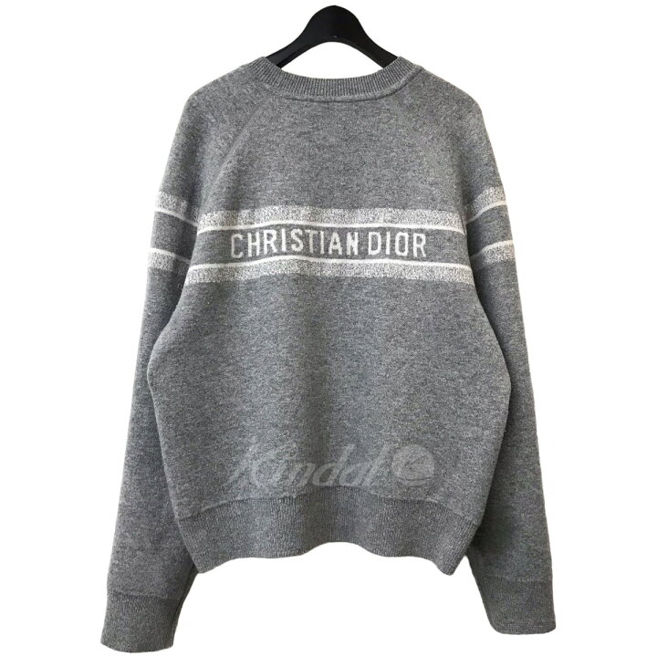 楽天市場】【中古】Christian Diorリバーシブルニットセーター グレー  