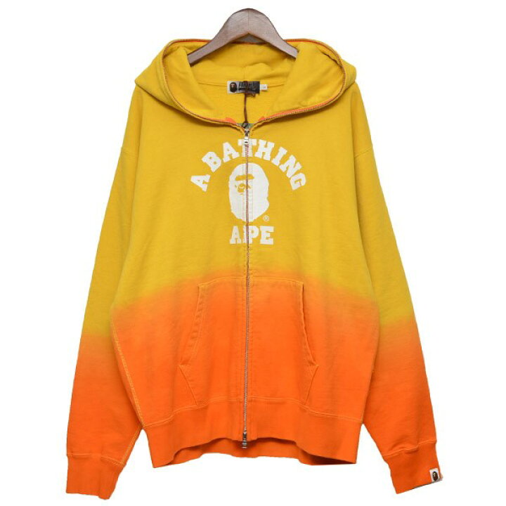 楽天市場】【中古】A BATHING APECOLLEGE GRADATION FULL ZIP HOODIE 