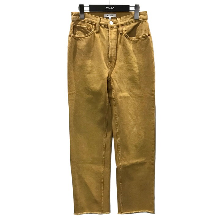 楽天市場】【中古】RE／DONEカットオフカラーデニムパンツ イエロー  