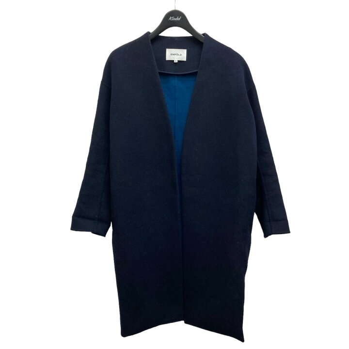 楽天市場】【中古】ENFOLD 19AW ウールリバーノーカラーコート 