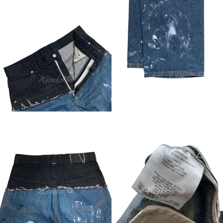 楽天市場】【中古】SHINYA KOZUKA ダメージペイント加工デニムパンツ 