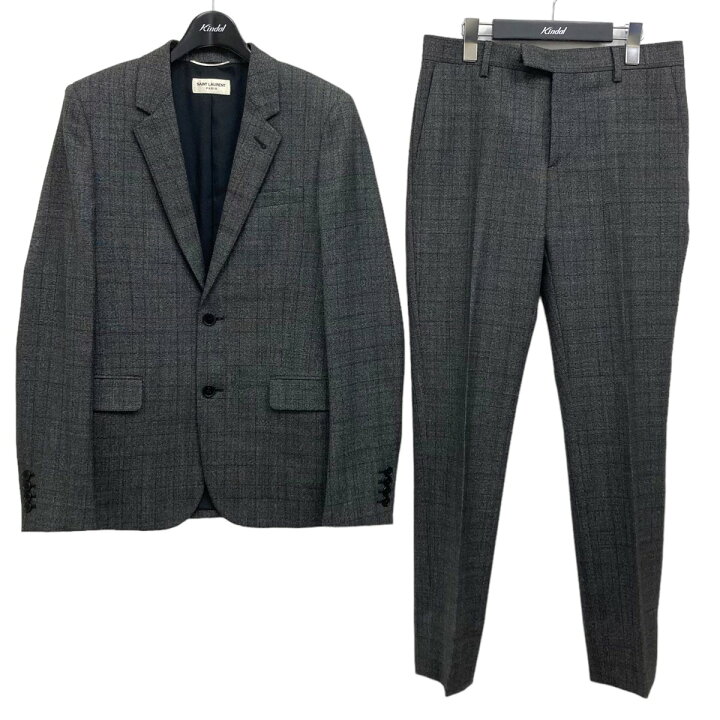 楽天市場】【中古】SAINT LAURENT PARIS セットアップスーツ グレー 