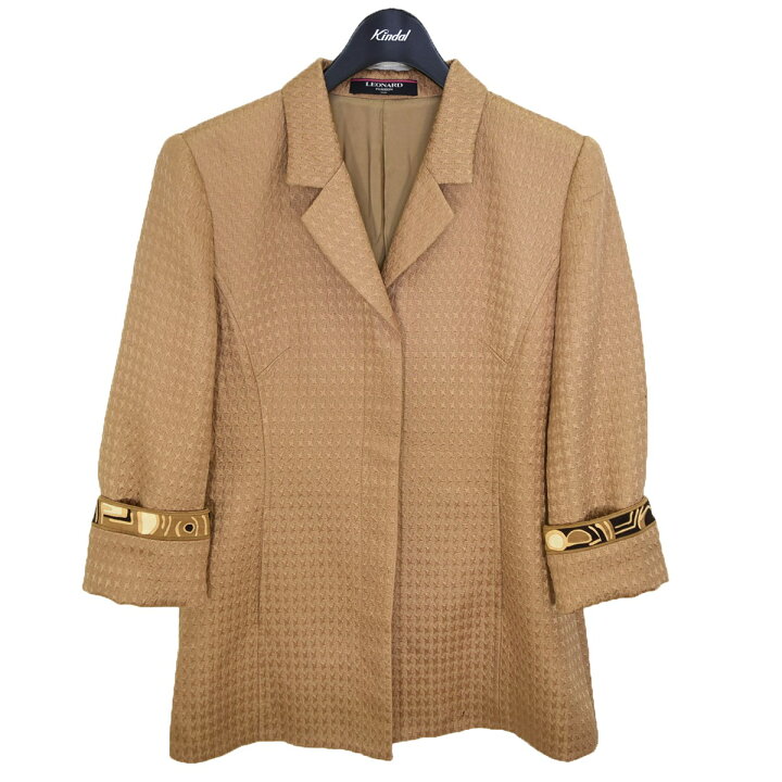 楽天市場】【中古】LEONARD FASHIONエンボス加工 比翼ジャケット 